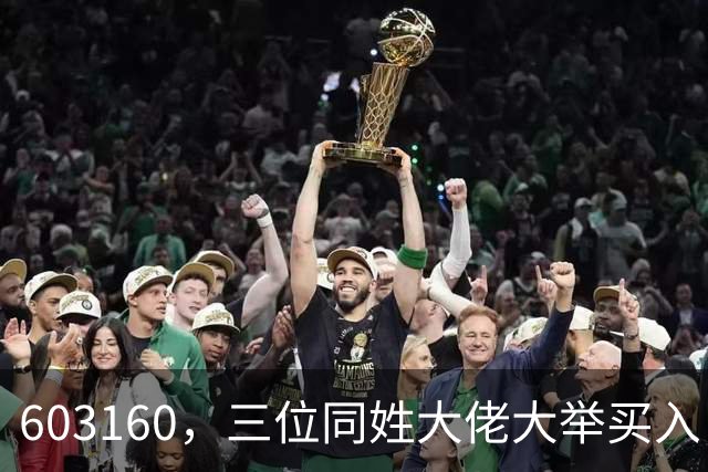 603160，三位同姓大佬大举买入！持股市值超5.5亿元